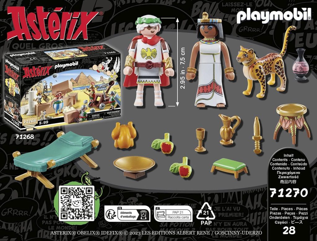 Playmobil 71270 – Astérix : César Et Cléopâtre, Boîte Neuve Scellée